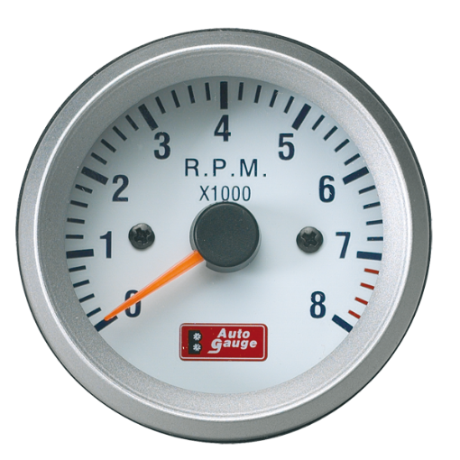 Bild på Autogauge - Varvräknare - Vit - 52mm.