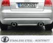 Bild på Simons catback avgassystem Audi A3 8P/SEAT Altea/VW Golf 5/VW Golf 6 2x100 mm