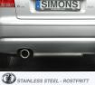 Bild på Simons catback avgassystem Audi A3 8P/SEAT Altea/VW Golf 5/VW Golf 6 1x100 mm