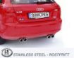 Bild på Simons catback avgassystem Audi A3 8PA Sportback 1.4 TFSI/2.0 TFSI 4x80 mm