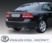 Bild på Simons catback avgassystem Saab 9-3 1.8T/2.0T/2.8T/Aero 61L 2x100 mm
