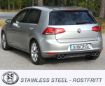 Bild på Simons catback avgassystem VW Golf 7 1.2 TSI/1.4 TSI 4x80 mm