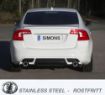 Bild på Simons catback avgassystem Volvo S60/V60 2.0T/T3/T4/T5 2WD