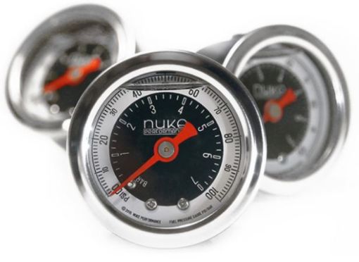 Bild på Nuke Performance bränsletrycksmätare 0-100 PSI/0-7 bar