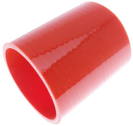 Bild på Rak silikonslang - Röd 2½ "- 63mm.