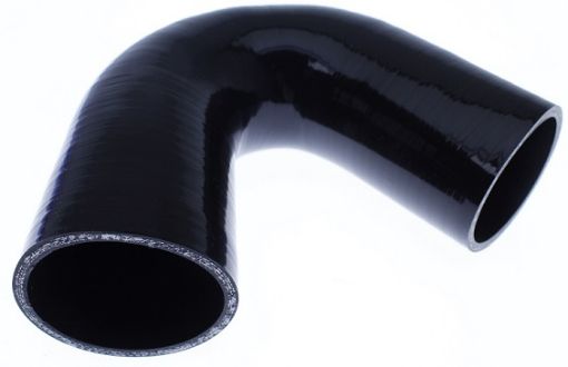 Bild på 135 graders silikonböj - svart 4 "- 102mm.