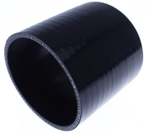 Bild på Rak silikonslang - Svart 3 "- 76mm.