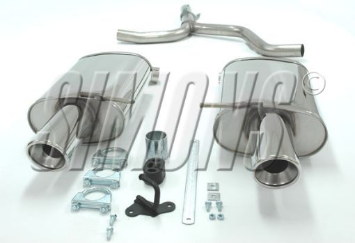 Bild på Simons catback avgassystem Audi A4 B6 2WD Sedan/Avant 1.6i/2.0i/1.9 TDI