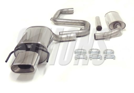 Bild på Simons catback avgassystem Saab 9-3 1.8T/2.0T/Aero 61L 85/150 mm