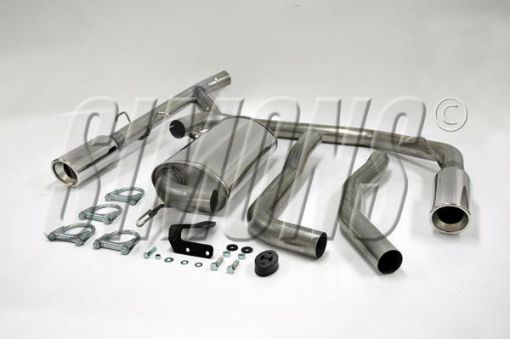 Bild på Simons catback avgassystem Volvo 850/S70/V70/C70 Turbo 2x100mm