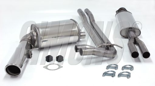 Bild på Simons catback avgassystem Volvo V70N turbo/diesel 2004-2007