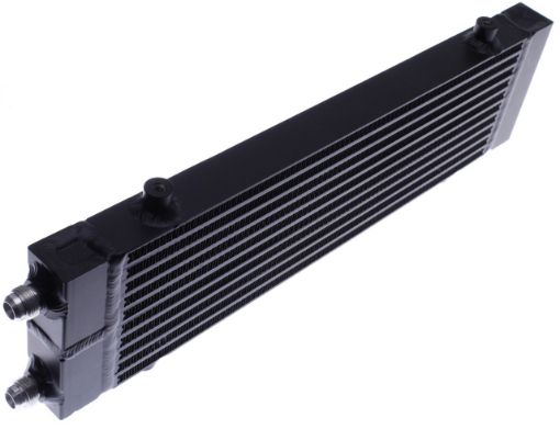 Bild på Universal Dual Pass bar & Plate Oil Cooler - Large - Sort - AN10