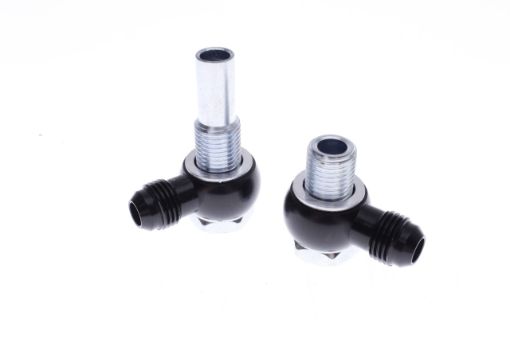 Bild på 4L80E Oil Cooler 90 Degree Banjo Fittings - 6AN x 1/4 NPSM