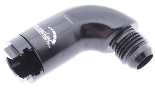 Bild på 90gr. AN Female Quick Connect - AN-6 -> 3/8" Female Hard Tube