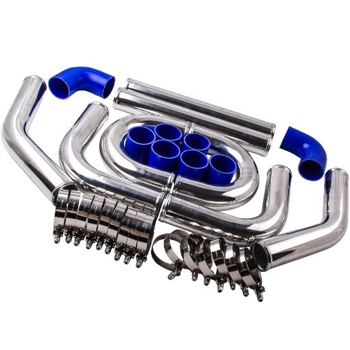 Bild på Intercooler piping kit 3" - Blue
