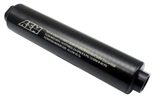 Bild på AEM Universal High Flow -10 AN Inline Black Fuel Filter