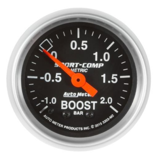 Bild på Autometer Sport-Comp Gauge Vac/Boost 2 1/16in -1 - +2 Bar