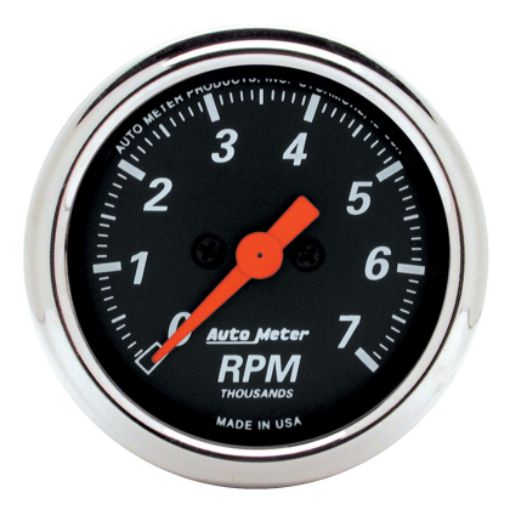 Bild på Autometer Designer Black 2-1/16in Electrical 7k RPM Tachometer