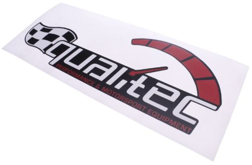 Bild på Qualitec race klistermärke svart 125 mm