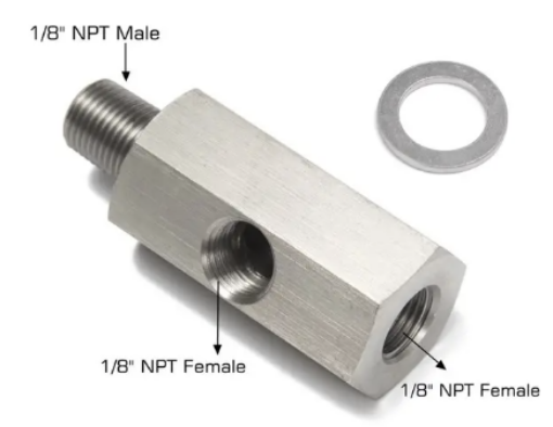 Bild på 1/8"-27 NPT oljeadapter - uttag
