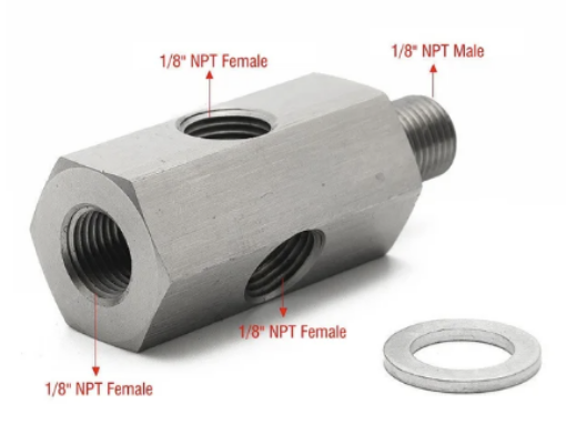 Bild på 1/8"-27 NPT oljeadapter - uttag