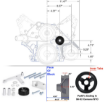 Bild på Aluminum Alloy LS/LS1 Alternator Bracket auto product Car accessories Fit for Camaro Durable Generator W/ Rear Brace