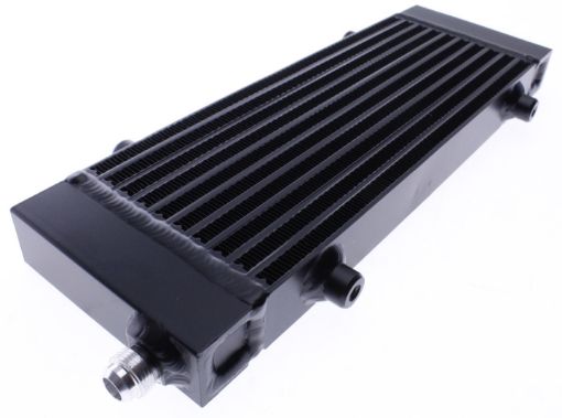 Bild på Universal Dual Pass bar & Plate Oil Cooler - Medium - Sort - AN10 - High Flow