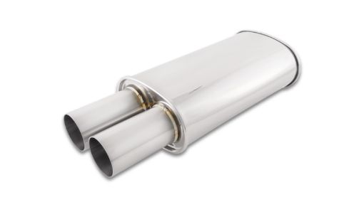 Bild på Vibrant Streetpower Oval Muffler w/3.00in Round Straight Cut Tip (3.00in Inlet)