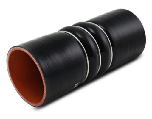 Bild på 3,0" / 76,0mm Silicone Hump Hose w/3 SS Rings - Length 152,4mm. - Black