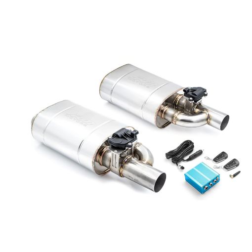 Bild på Exhaust muffler with Cutout valve - 2½" - DUAL