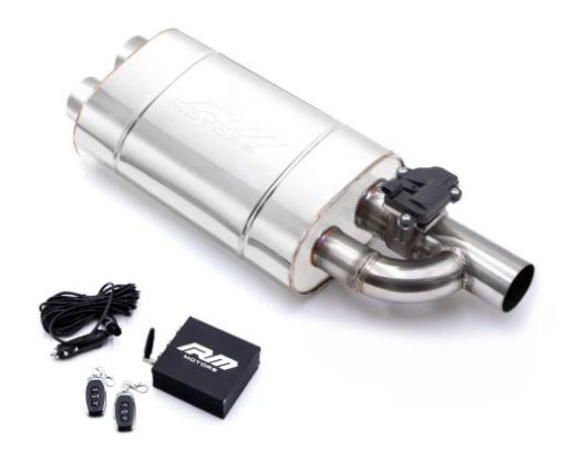 Bild på Exhaust muffler with Cutout valve - 2,5"->2x2,5"