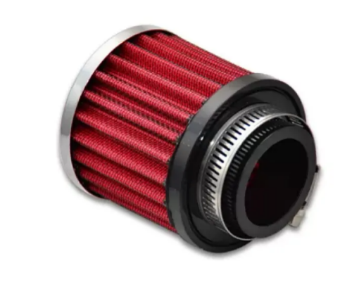 Bild på Vibrant Crankcase Breath Filter w/ Chrome Cap - 68mm Tall x 25mm ID