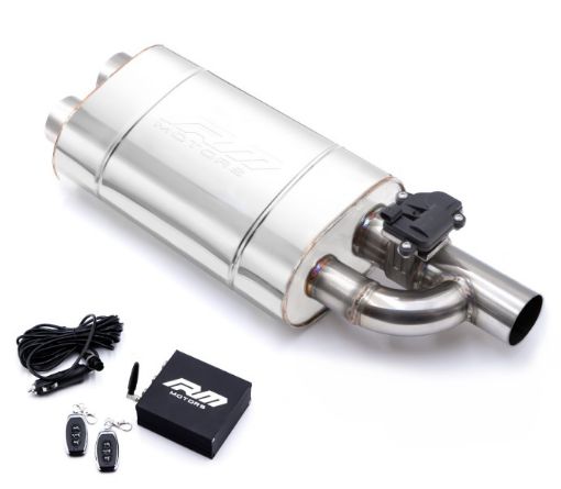 Bild på Exhaust muffler with Cutout valve - 3"->2x3"