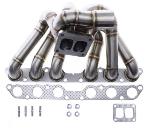 Bild på Toyota 2JZGE Turbo manifold - T4 split - 3mm. High Quality