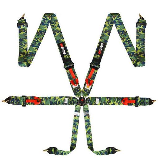 Bild på RRS FIA 3" 2" R6 HANS® 2,8 Kg Camo Säkerhetssele