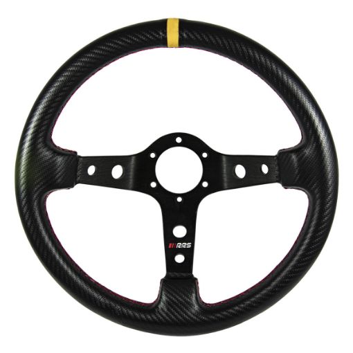 Bild på RRS CARBON LOOK Ratt – F90 350 mm – Gul