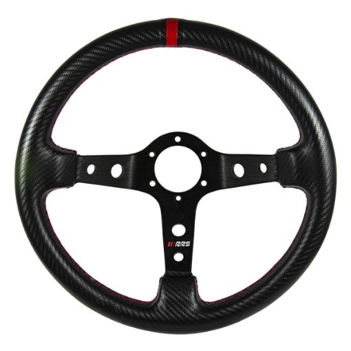 Bild på RRS CARBON LOOK Ratt – F90 350 mm – Röd