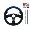 Bild på RRS RACER Ratt – Platt 320 mm – Blå Mocka