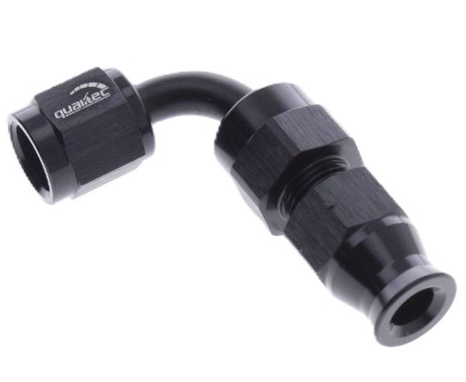 Bild på 90degrees. AN-montering - Tube To female Adapter AN-6 - svart - 3/8" (9,52mm.)