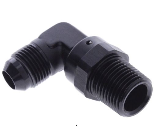 Bild på 90degrees. AN montering - AN10 - 3/8" NPT - Svart