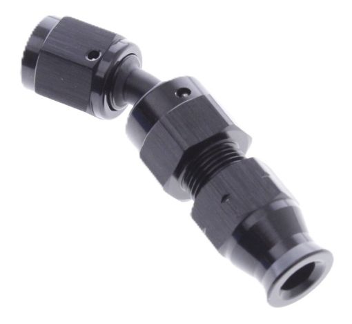 Bild på 45degrees. AN-montering - Tube to Female 8-AN - Svart - 1/2" (12,7mm.)