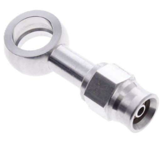 Bild på Rak Banjo; I.D. 10,2 mm, tjocklek 8,2 mm, - AN3 PTFE-slang