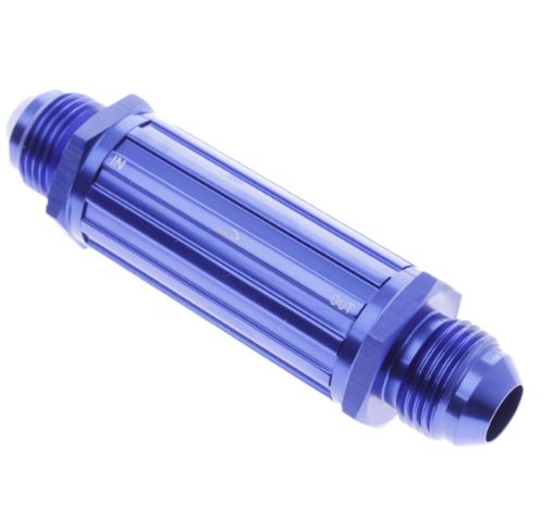 Bild på Magnetiskt bensinfilter - AN8 - 30 Micron - Blue