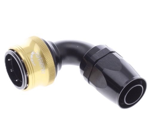Bild på 90° Quick Connect Hose Ends -Black/Gold - AN16