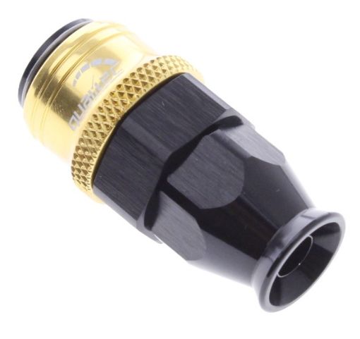 Bild på Straight PTFE Quick Connect Hose Ends -Black/Gold - AN6