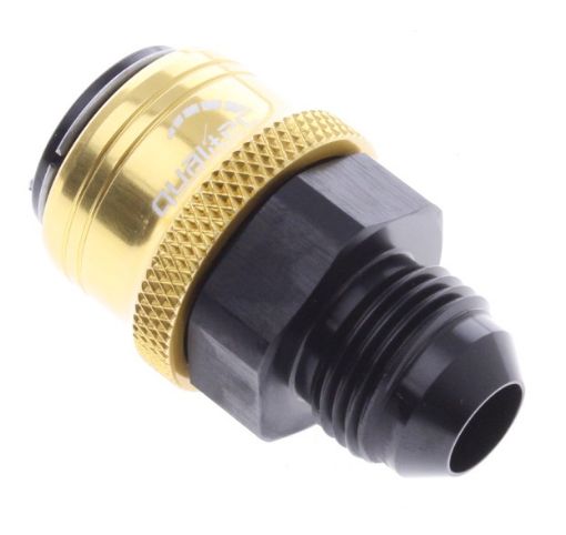 Bild på AN male quick connect adapter -Black/Gold - AN8