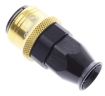 Bild på Straight PTFE Quick Connect Hose Ends -Black/Gold - AN8