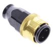 Bild på Straight PTFE Quick Connect Hose Ends -Black/Gold - AN8