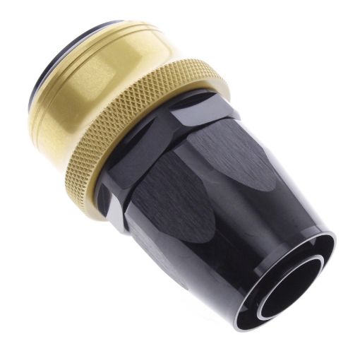 Bild på Straight Quick Connect Hose Ends -Black/Gold - AN16