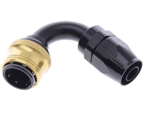 Bild på 120° Quick Connect Hose Ends -Black/Gold - AN10